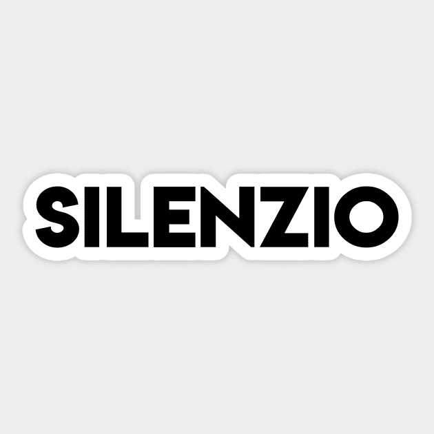 SILENZIO Sticker by ghjura